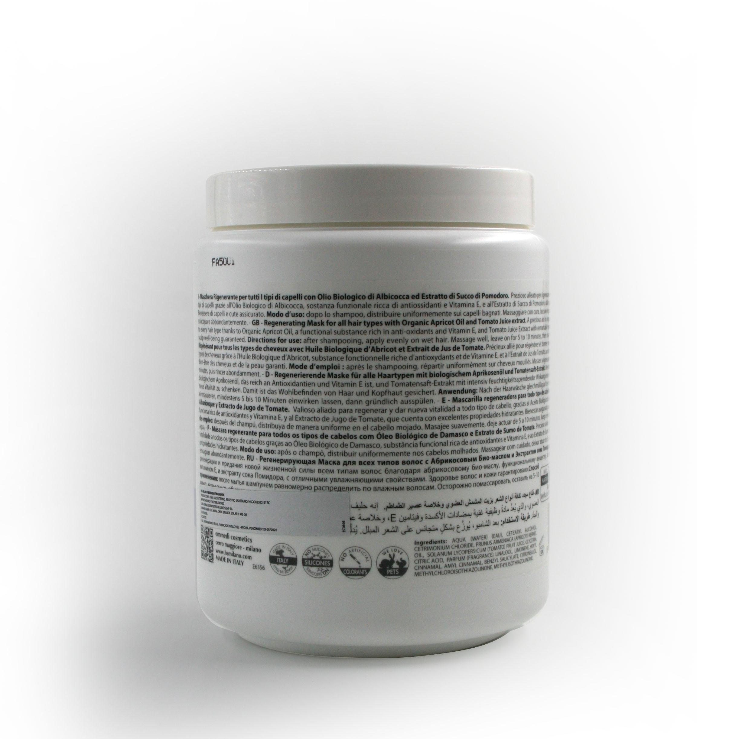 Hs Regenerante Mascarilla Durazno - 1000ml - 2